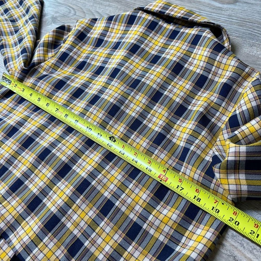 Capulet Womens Multicolor Plaid Collared Cropped Lined Blazer Size Small - Picture 6 of 9